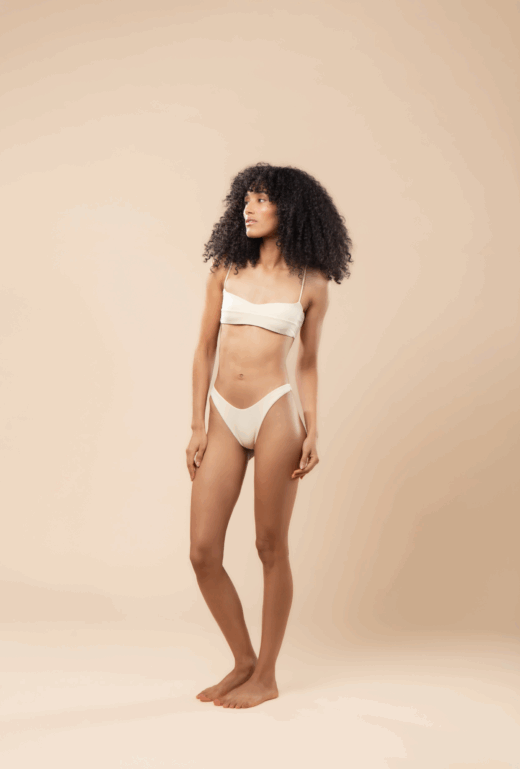 Top Helena Alcinha Baunilha