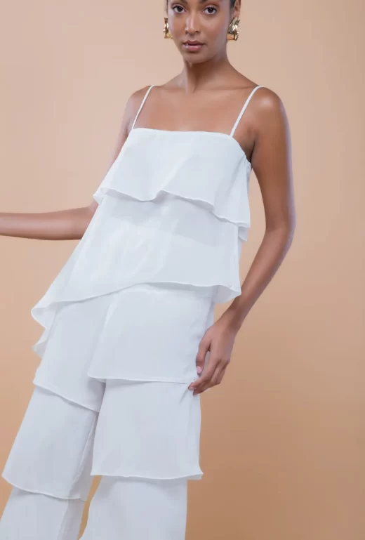 Blusa Solar Camadas Off White