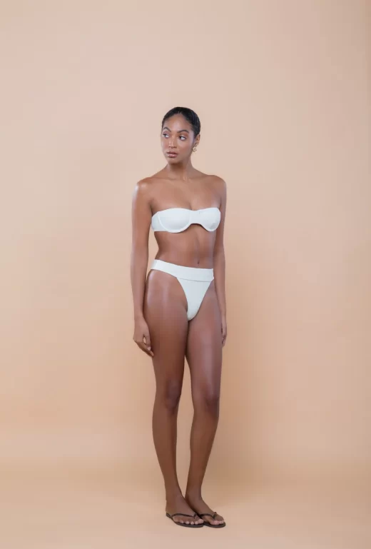 Top Meia Taça TQC Off White Textura