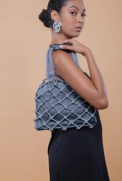 Bolsa Macramê Sú Couro Vegano