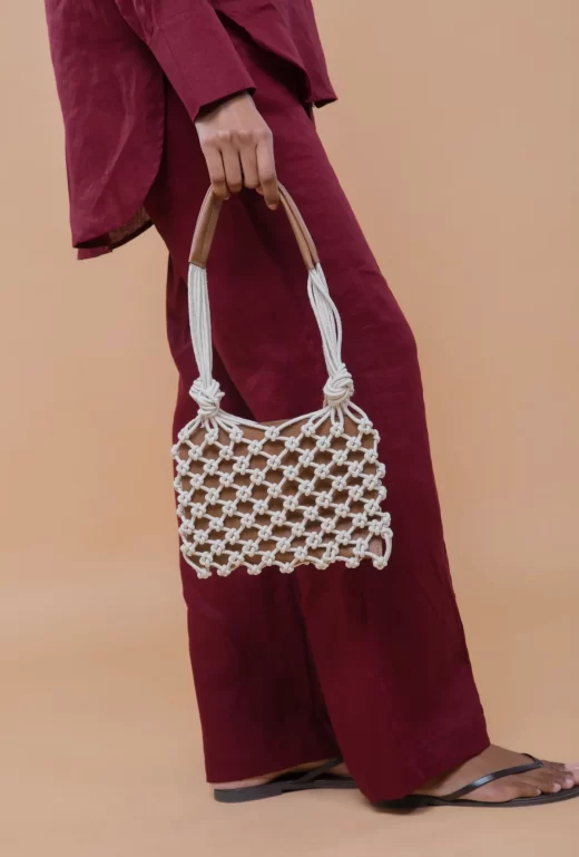 Bolsa Macramê Bru Alça Longa