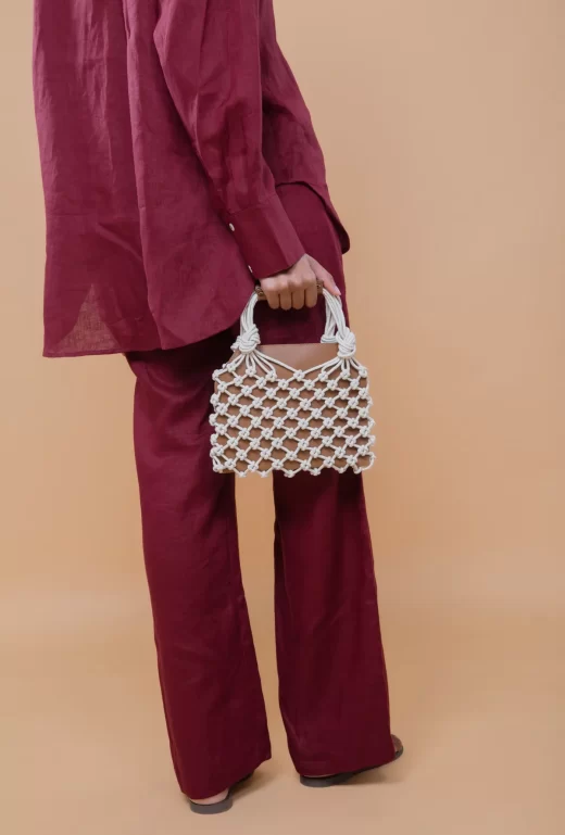 Bolsa Macramê Bru Alça Curta